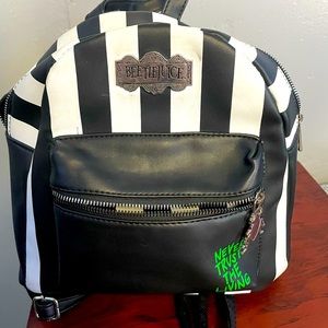 Beetlejuice mini backpack from hot topic